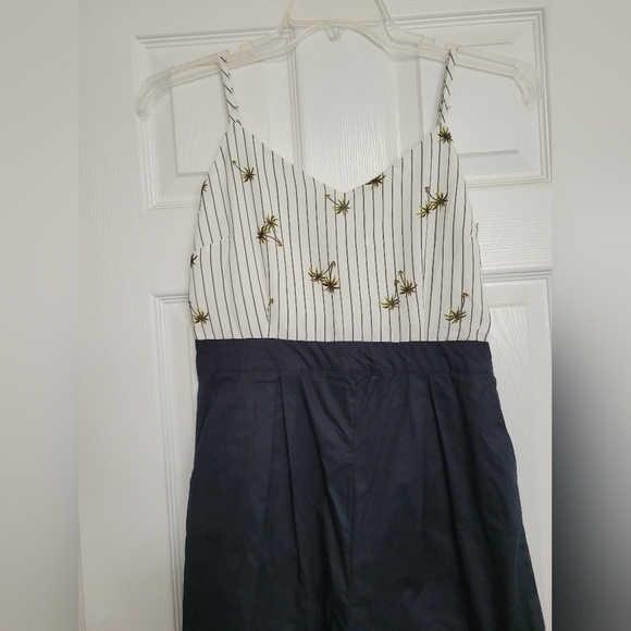 Blue and White Jumpsuit. Size M - Picture 2 of 6